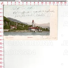 A2594 COMO CREMIA 1912 BOAT STAMP COMO COLICO PER DERGANO