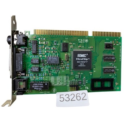 SMC UltraChip 83C790QF P ISA Network Card Retro LAN BNC RJ45