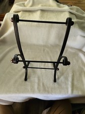 Vintage metalowy 2-poziomowy wieszak na ręczniki stołowe  