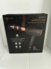 ION Luxe 4-in-1 Autowrap Airstyler - Interchangeable Hair Dryer & Curler - Black