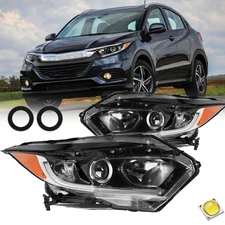 For 2019 2020 2021 2022 Honda HRV H-RV Halogen W/LED DRL Headlights Assembly 