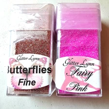 Fine Glitter Set 2 Pack Butterflies & Fairy Pink DIY Resin Nail Art Tumblers