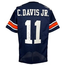 Chris Davis Jr autographed signed inscribe jersey NCAA Alabama Auburn Tigers JSA