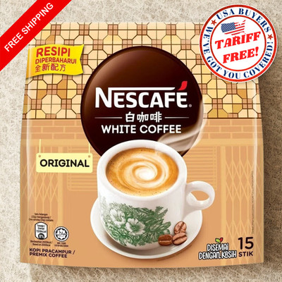 1 X Nescafe White Coffee Original (15 Sticks x 33g) + FREE SHIPPING