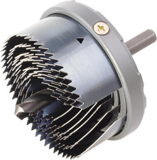 Wolfcraft Mehrkranzlochsäge, Ø 25-65 mm, Säge mit Schnitttiefe 23mm Holz Gips