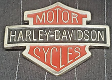 Vintage Baron Harley Davidson Logo Motorcycle Solid Brass Bikers Belt Buckle