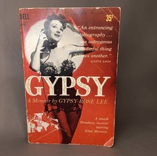 *damage* 1959 Gypsy Rose Lee Memoir First Dell Printing 35&cent; Vintage Paperback
