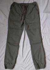 Without Walls Jogger Pants Casual Canvas Drawstring Elastic Waist Womens S