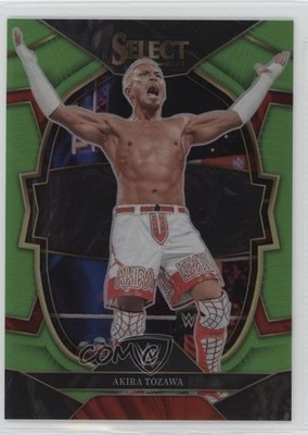 2023 Panini Select WWE Concourse Neon Green Prizm 10/75 Akira Tozawa #26 11pj