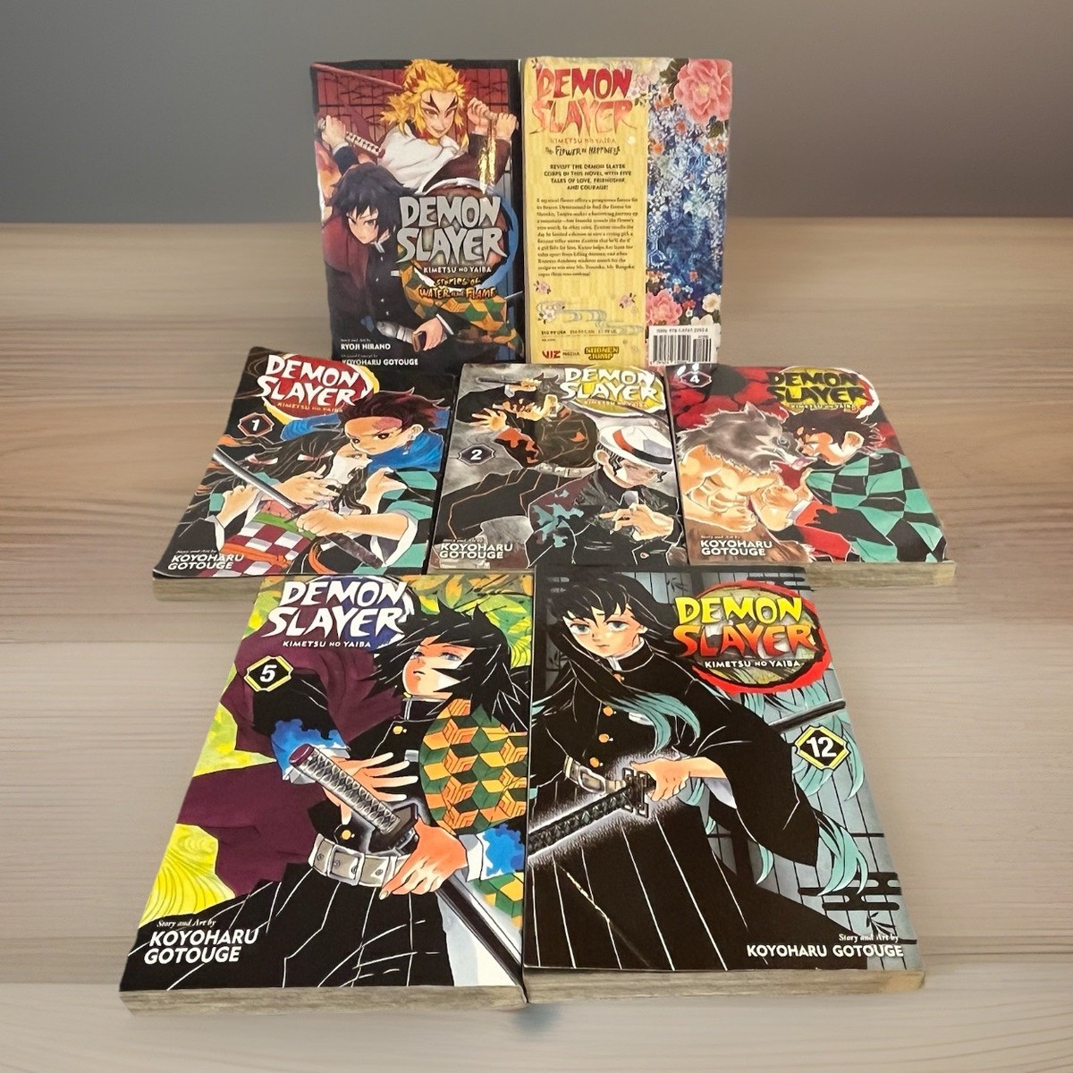 Demon Slayer Manga Lot Vol 1 2 4 5 12 English Kimetsu No Yaiba