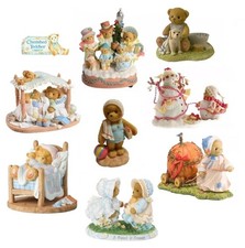 CHERISHED TEDDIES by ENESCO, HAND PAINTED, STONE RESIN, TEDDY BEAR FIGURINES