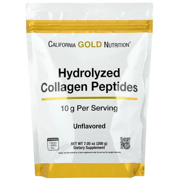 CALIFORNIA GOLD Hydrolysed Collagen Peptides, Type I & III, 7.05 oz,  (200 g)