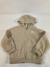 Nike Kids Beige Hoodie Full Zip Size 5-6 Years