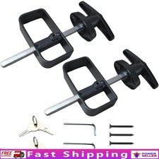 Adjustable T-Handle Shed Door Lock Kit Easy Install Sheds Barns Playhouses New