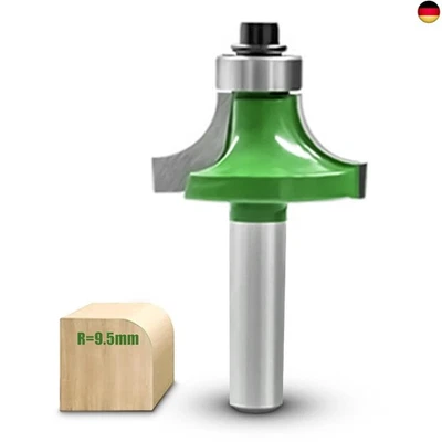 NICAVKIT Abrundfräser 8mm Schaft, Radius 9,5mm, Hartmetall Rundfräser für Ob