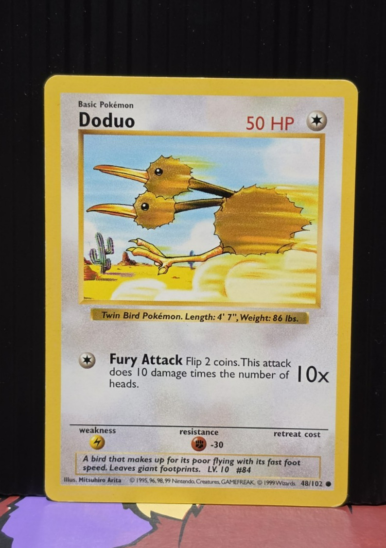 Doduo 048/102 Base Set (Shadowless) Regular LP 1999 Vintage