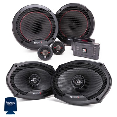 MB Quart PS1-216 6.5'' Speakers with PK1-169 6x9'' Coaxial Speakers Premium Bundle