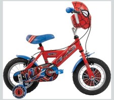 Bici Bambino Spider-Man 12” Huffy con Rotelle Luci Suoni 3–5 Anni