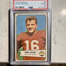 Frank Gifford Cards, Rookie Cards and Autographed Memorabilia Guide 20
