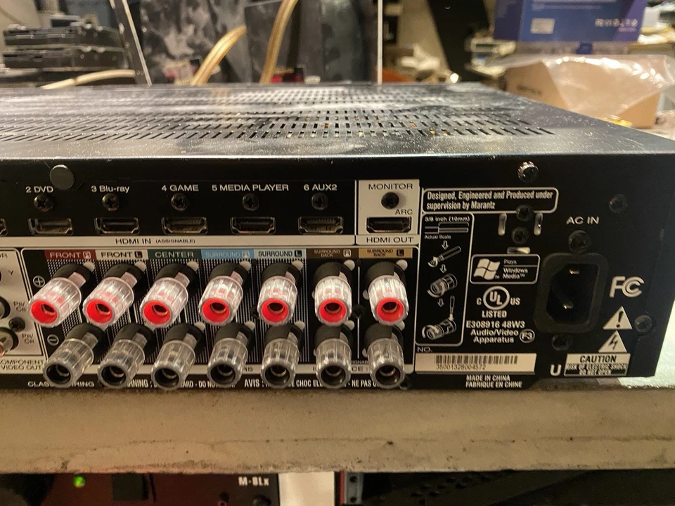 Marantz NR1604 7.1 Slimline Network AV Receiver – HDMI/AirPlay – TESTED - Image 3 of 4