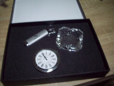 AC Collection Geschenkset  Uhr/Feuerzeug/Aschenbecher Box