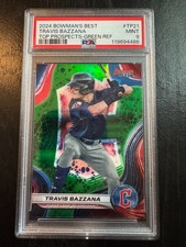 Travis Bazzana 2024 Bowman's Best Green Diamond Refractor Rookie #49/99 PSA 9