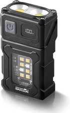Rechargeable EDC Flashlight with Rotating Head   800 Lumens Compact Magnetic Fla