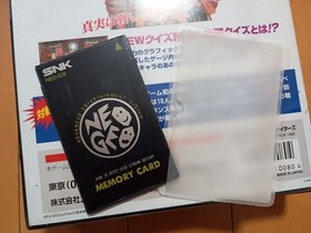 Neo Geo AES Quiz Games Lot 3 Titles ROM Cartridge Memory Card Case Tested Japan