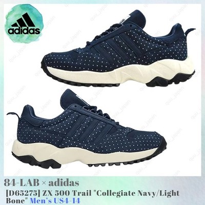 84-LAB × adidas ZX 500 Trail Collegiate Navy Light Bone D65275 Men's US4-14 New