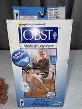 Jobst Medical Opaque Thigh Highs OT Moderate Compression 15-20 mmHg Honey, Large