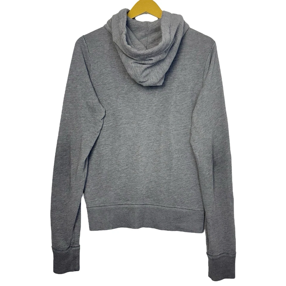Cárdigan con Capucha Henley Y2K Hollister Para Mujer Talla S Gris Chaqueta con Botones Preppy Foto 3 de 4