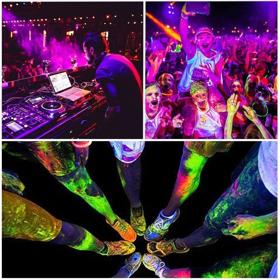 2 Pack LED Black Light Bar 10W 1FT USB UV Blacklight Bar for Halloween Party - Image 2 of 4