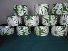 Vintage 70s Daisy Napkin Rings set of 12 Green — photo 2