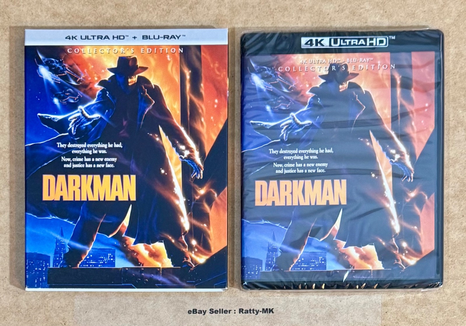 DARKMAN - USA IMPORT 4K + BLU RAY COLLECTOR'S EDITION - NEW & SEALED
