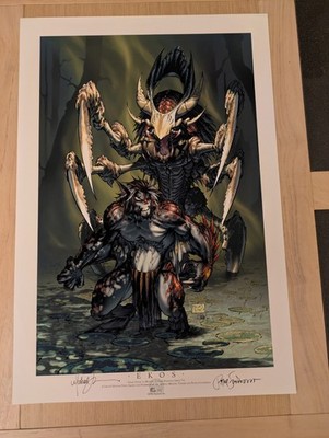 Ekos Art Print Signed Michael Turner + Peter Steigerwald AP2/50 Aspen Comics