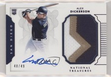 2016 Panini National Treasures Purple 48/49 Alex Dickerson #157 Auto 5w7