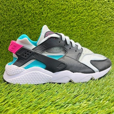 Nike Air Huarache Run Mens Size 8 Black White Athletic Running Shoes Sneakers