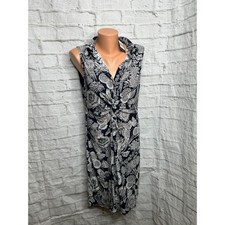 Tommy Hilfiger Floral Lined Gathered Front Sleeveless Midi Dress Size 14