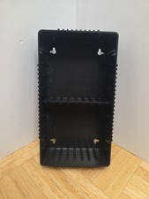 Vintage 1980s Black Plastic 10 Cassette Tape Holder Organizer