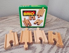 Vintage 1993 Brio Wooden Railway Mini Straight Tracks No 33333 Mini Straight Tra