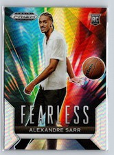 2024 Panini Prizm Draft Picks #16 Alexandre Sarr Fearless Prizms Silver W36