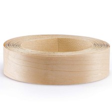 Birch Wood Veneer 1-1/2  x 26  , Wood Edge Tape with Adhesive, Flexible Wood E...
