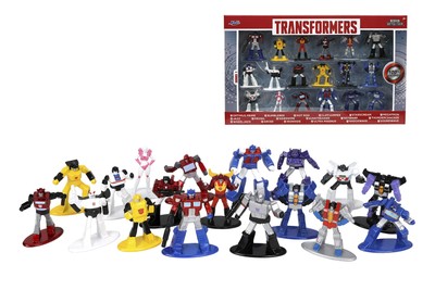 Transformers Nano MetalFigs Toy Pack of 18 Collectible Die Cast Figures