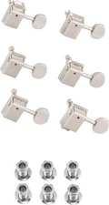 Genuine Fender® Strat/Tele 2-pin chrome ClassicGear™ Tuner Set, Round Button NEW