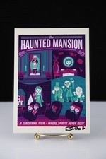 New Disney Parks Dave Perillo Signed Art Postcard 5 x 7 - Haunted Mansion