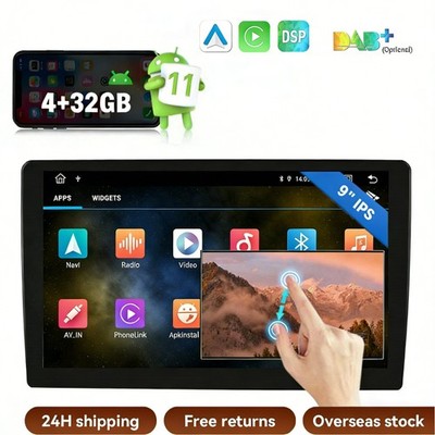 4G+32GB 9'' Android Octa Core Car Stereo Radio Head Unit GPS Navi  DSP Carplay