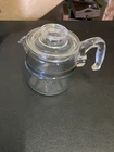Vintage Pyrex Glass Percolator Coffee Pot 4 Cup -