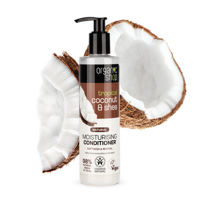 Organic Shop Moisturising Conditioner - Tropical Coconut & Shea, 280 ml