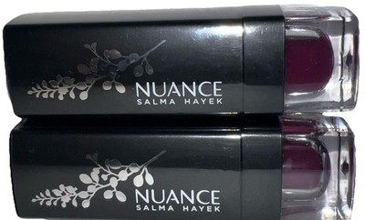 Pack Of 2 NUANCE SALMA HAYEK True Color Moisture Rich Lipstick #640 PLUM WINE