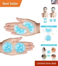 Gel Ice Pack Reusable Cooling Eye Pads and Under Patches,Eye Hot Cold Treatme...